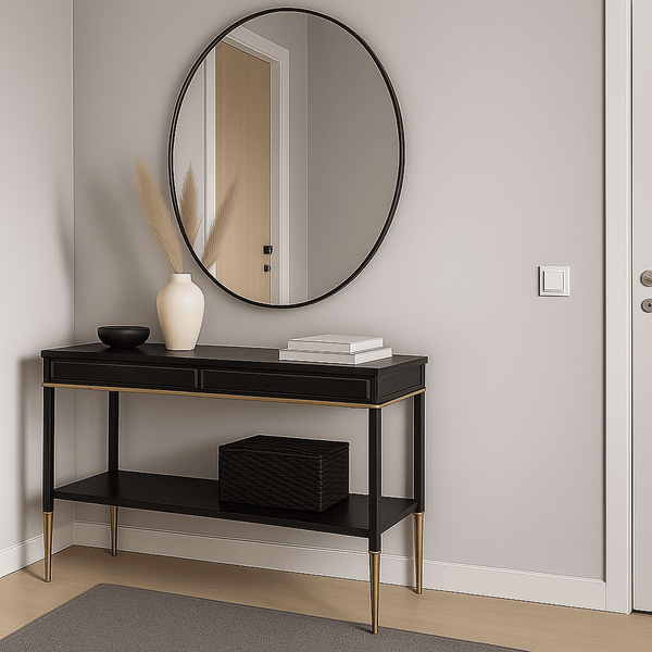 Hoop Black Mirror Mirrors Deknudt Mirrors Medium