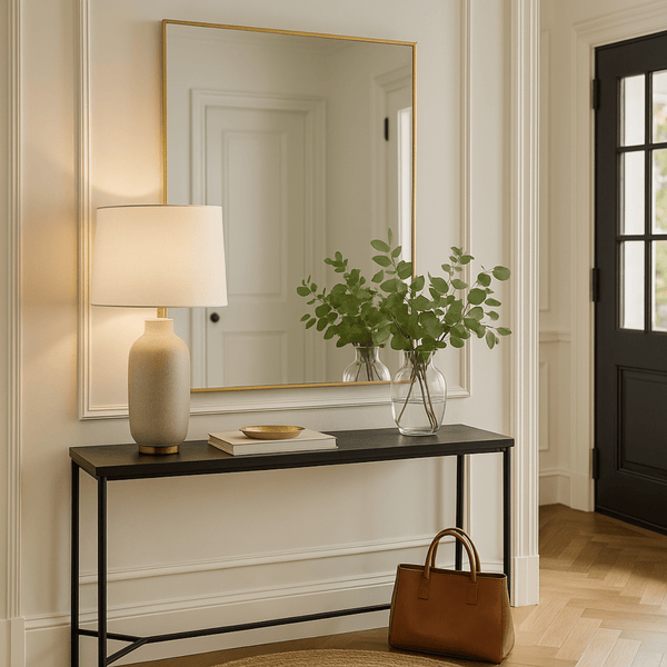 Lucka Gold Rectangle Mirror Mirrors Deknudt Mirrors