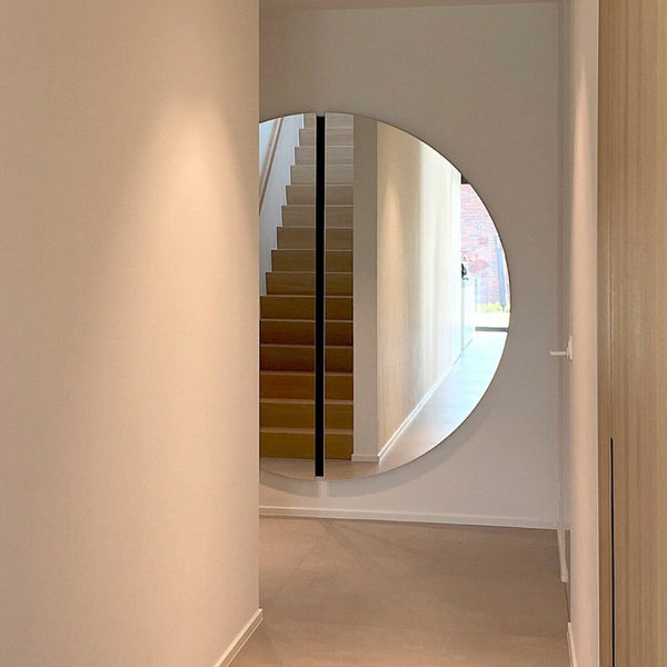 Luna Black Round M Mirror Mirror Deknudt Mirrors