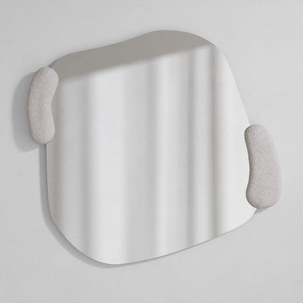Calco White Square Mirror Mirror Deknudt Mirrors