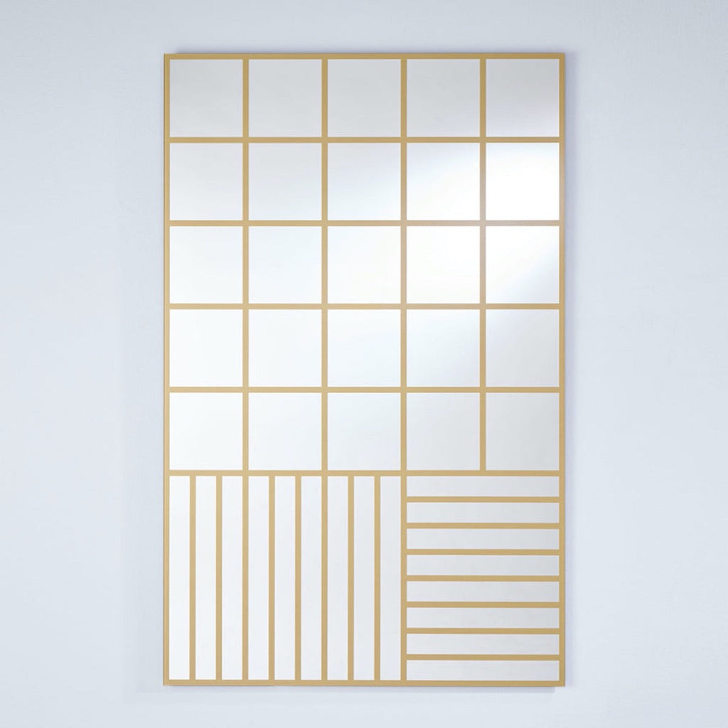 Grid Gold Mirror Mirror Deknudt Mirrors 