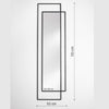 Bordo Mirror | 170cm Black Illusionary Frame Mirror Deknudt Mirrors 