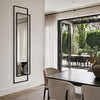 Bordo Mirror | 170cm Black Illusionary Frame Mirror Deknudt Mirrors 