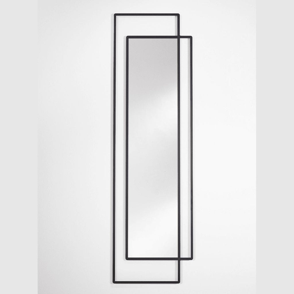 Bordo Mirror | 170cm Black Illusionary Frame Mirror Deknudt Mirrors 