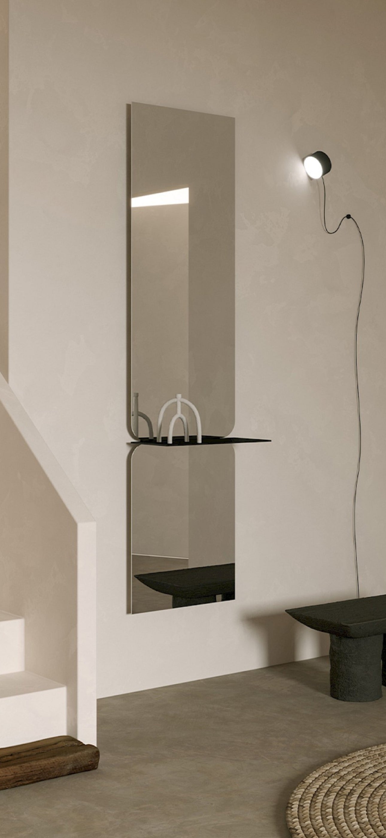 Taille Mirror | 180cm Floor Length w/ Display Shelf