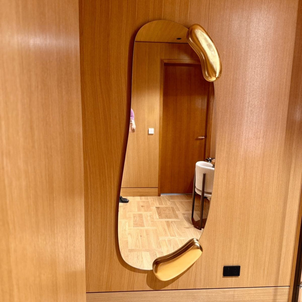 Calco Gold Hall Mirror | 166cm Organic Shape | Best Seller Mirror Deknudt Mirrors 