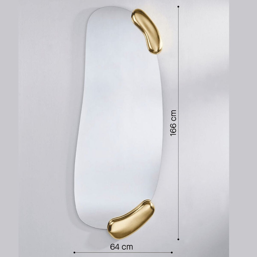 Calco Gold Hall Mirror | 166cm Organic Shape | Best Seller Mirror Deknudt Mirrors 