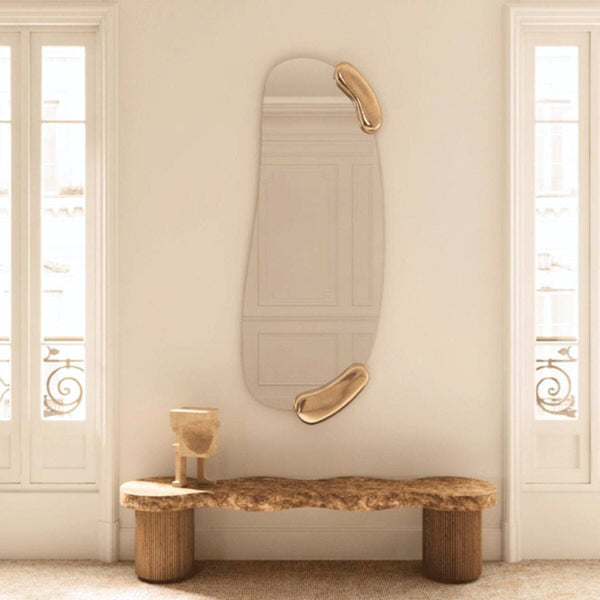 Calco Gold Hall Mirror | 166cm Organic Shape | Best Seller Mirror Deknudt Mirrors 