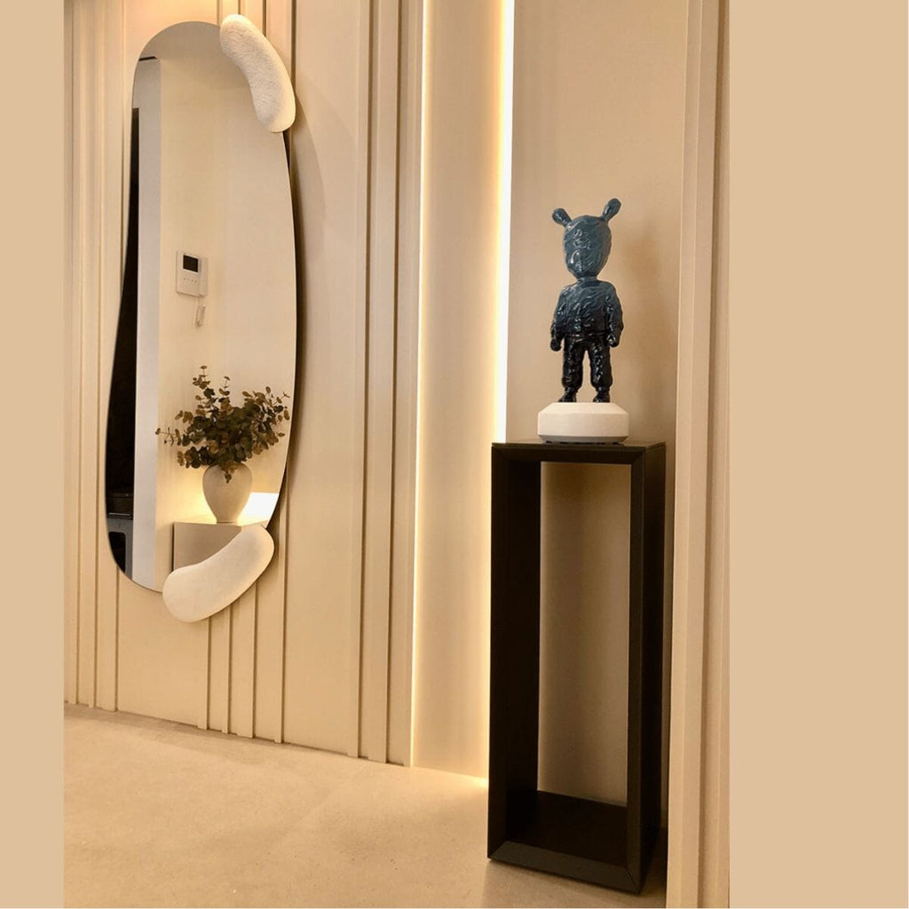 Calco White Hall Mirror | 166cm Organic Shape Mirror Deknudt Mirrors 