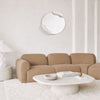 Calco White Round Mirror | 73cm Sculptural Elegance Mirror Deknudt Mirrors 