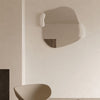 Calco White Square Mirror | 116cm Organic Shape Mirror Deknudt Mirrors 