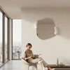 Calco White Square Mirror | 116cm Organic Shape Mirror Deknudt Mirrors 