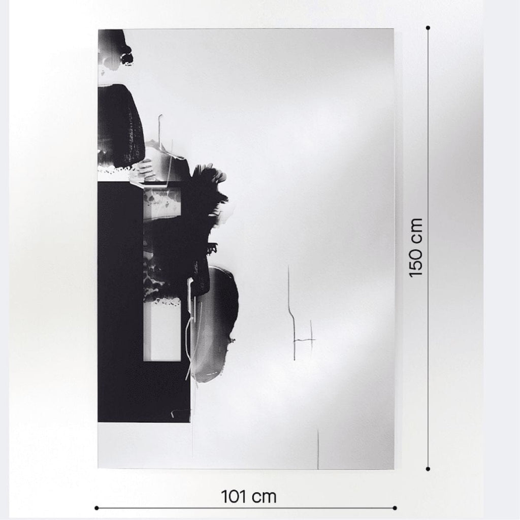 Connect II Mirror | 150cm Abstract Translucent Design | Unique Artistic Mirror | Belgian Made Mirror Deknudt Mirrors 