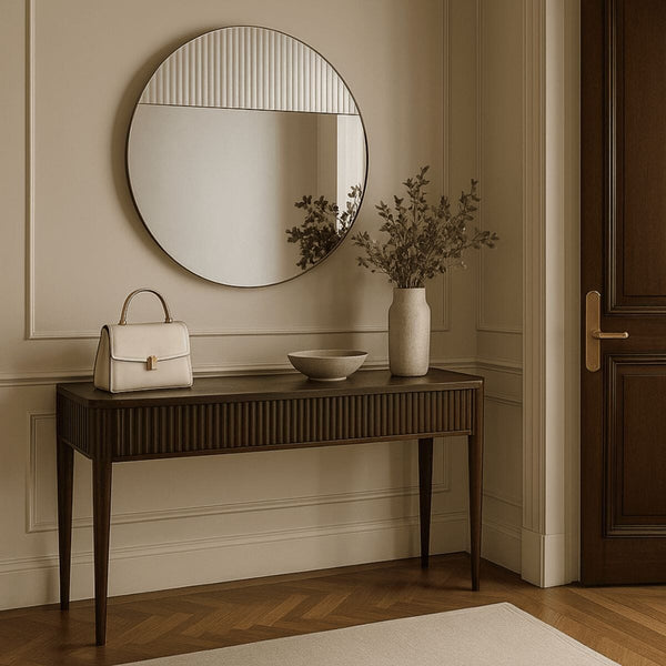 Cord Flutes Mirror | Fluted Glass Reflections Mirror Deknudt Mirrors 