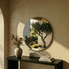 Cord M Mirror| 58cm Circular Wall Art Mirror Deknudt Mirrors Grey 