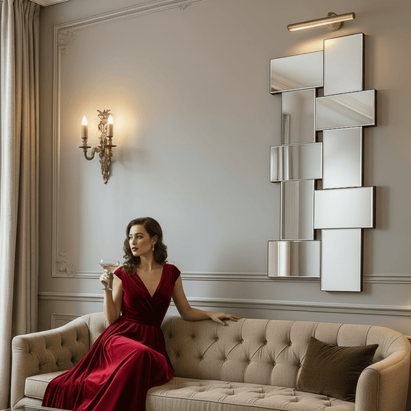 Criss Cross Mirror | 171cm Interlocking Beveled Mirrors Mirror Deknudt Mirrors 