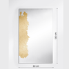 Elysium Home Ornato Rectangle Mirror | Unique Design | Hand-Applied Gold Leaf Mirror Deknudt Mirrors 