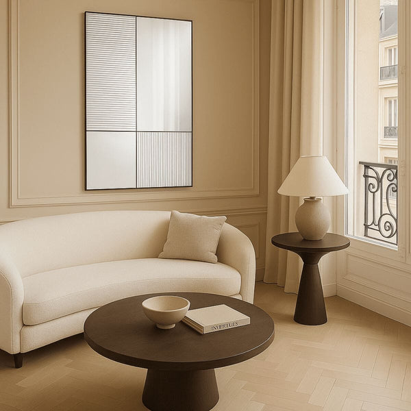 Finestra Flutes Rectangle Mirror | 120cm Vertical Fluted Glass Mirror Deknudt Mirrors 