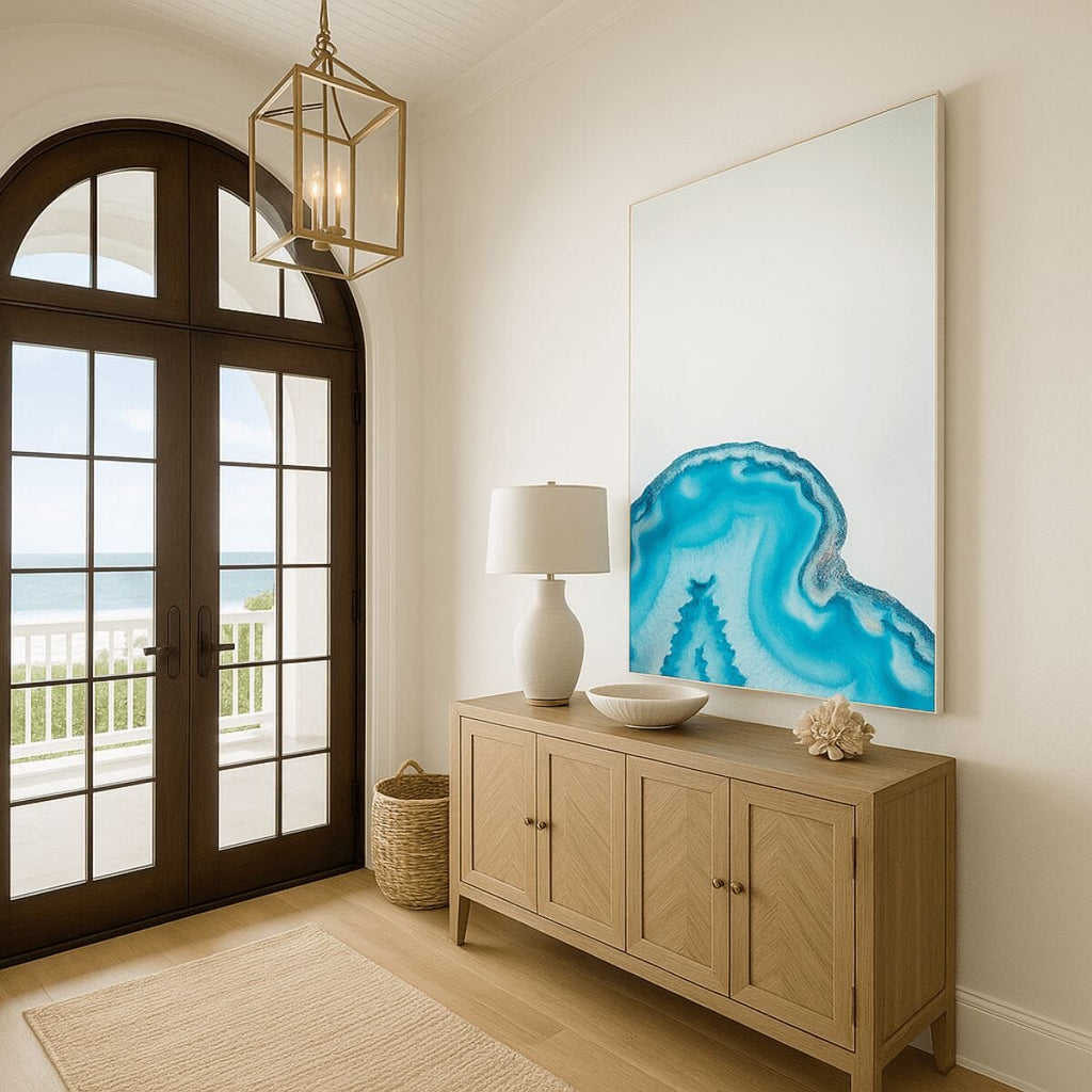 Geode Mirror | 130cm Crystal & Gemstone Design Mirror Deknudt Mirrors 