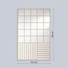 Grid Gold Mirror | 158cm Modern Minimalist Design Mirror Deknudt Mirrors 