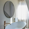 Hoop Dark Tint Black Mirror | 105cm Classic Round Mirror Deknudt Mirrors 