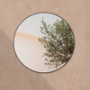 Hoop Outdoor Black Clear Mirror | 105cm Sun, Rain & Wind Proof Mirror Mirror Deknudt Mirrors 