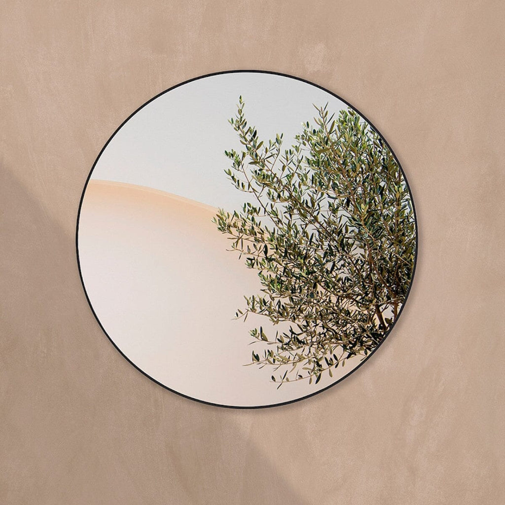 Hoop Outdoor Black Clear Mirror | 105cm Sun, Rain & Wind Proof Mirror Mirror Deknudt Mirrors 