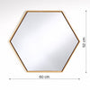 Lina Black/Oak Hex Mirror 3 Piece Bundle Mirror Deknudt Mirrors 