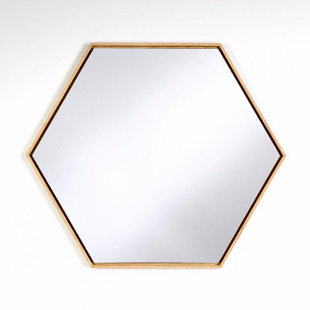 Lina Black/Oak Hex Mirror 3 Piece Bundle Mirror Deknudt Mirrors 