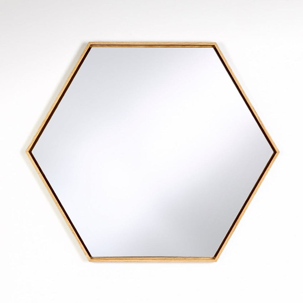 Lina Oak Hex Mirror Mirror Deknudt Mirrors 
