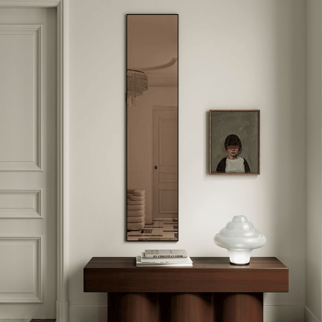 Lucka Bronze Black Hall Mirror | 175cm Warm Bronze Finish Mirror Deknudt Mirrors 