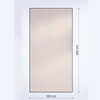 Lucka Bronze Black Mirror | Warm Bronze Reflection Mirror Deknudt Mirrors 