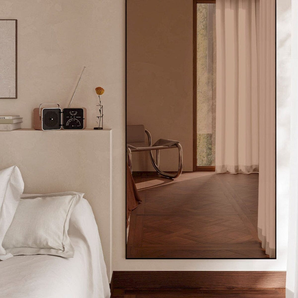 Lucka Bronze Black Mirror | Warm Bronze Reflection Mirror Deknudt Mirrors 