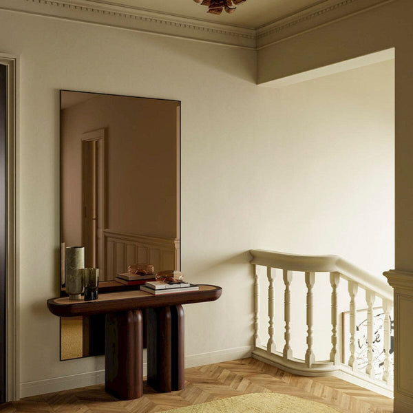 Lucka Bronze Black Mirror | Warm Bronze Reflection Mirror Deknudt Mirrors XL 