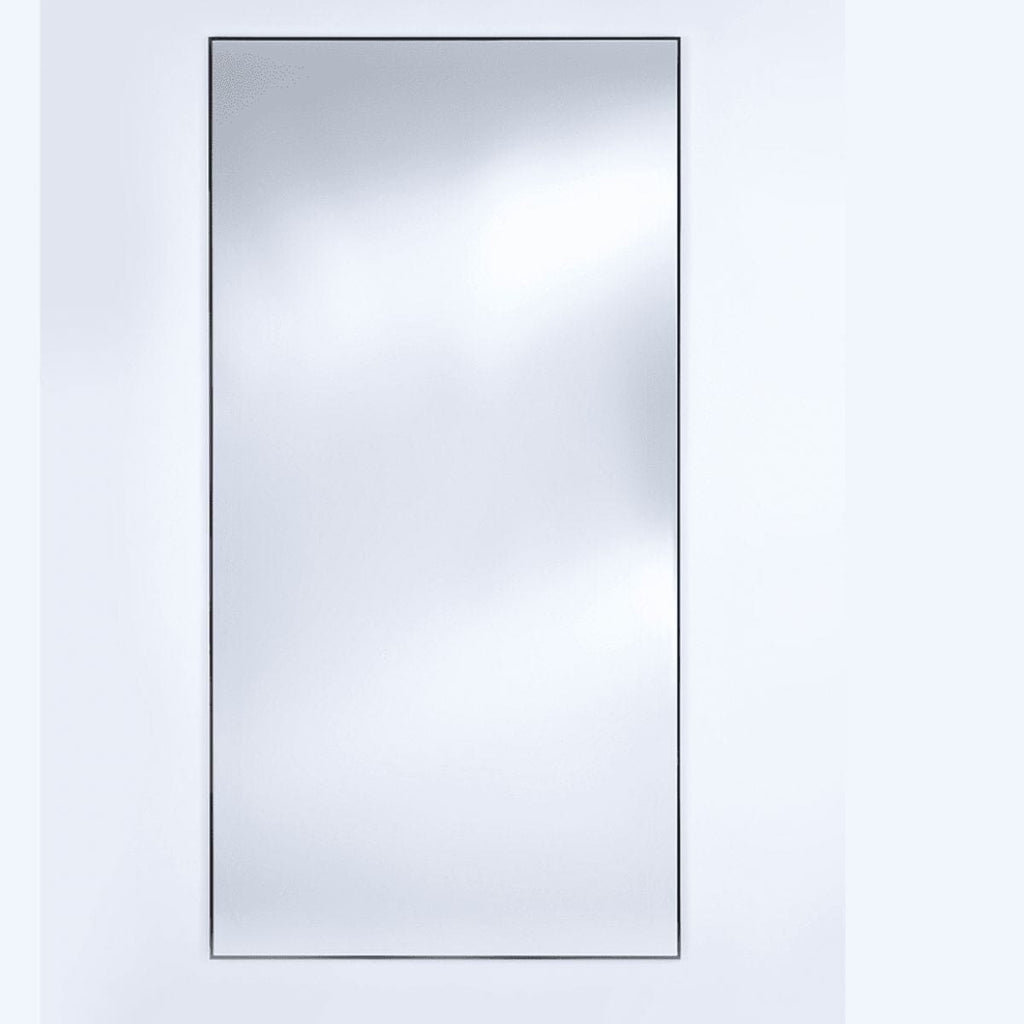 Lucka Clear Black Mirror | Satin Aluminium Frame Mirror Deknudt Mirrors 