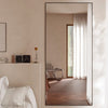 Lucka Clear Black Mirror | Satin Aluminium Frame Mirror Deknudt Mirrors 