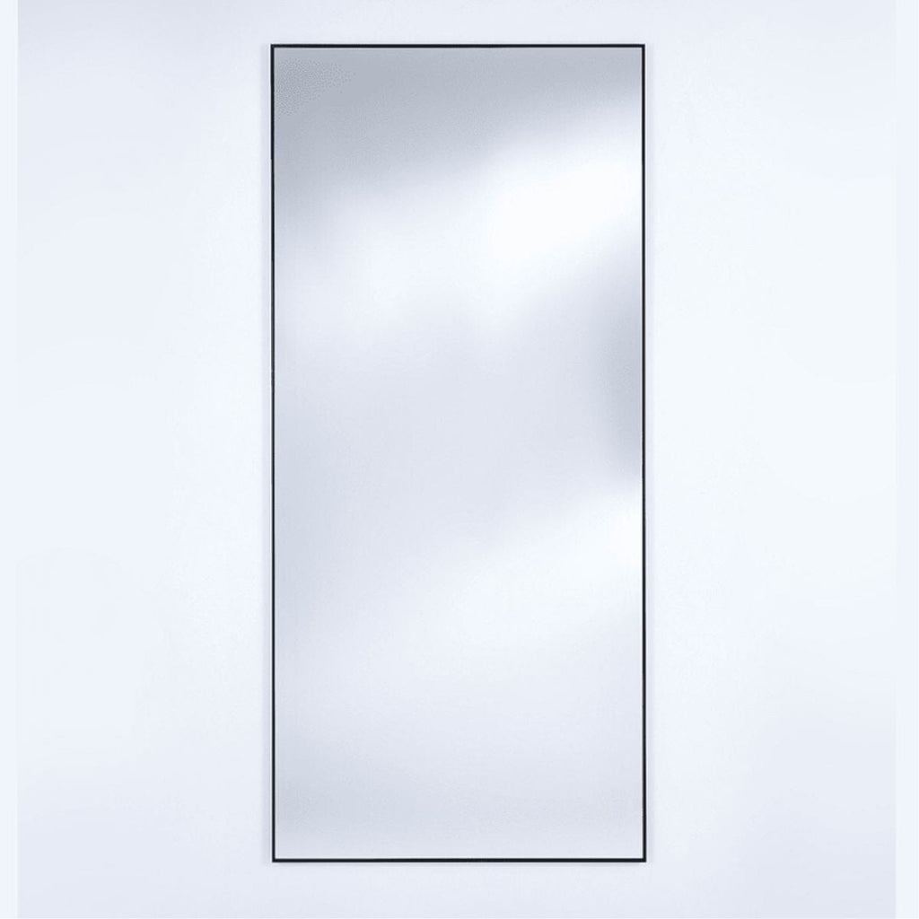 Lucka Clear Black Mirror | Satin Aluminium Frame Mirror Deknudt Mirrors 