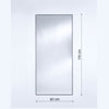 Lucka Clear Black Mirror | Satin Aluminium Frame Mirror Deknudt Mirrors 