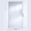 Lucka Dark Outdoor Mirror | Clear Weatherproof Mirror Deknudt Mirrors 