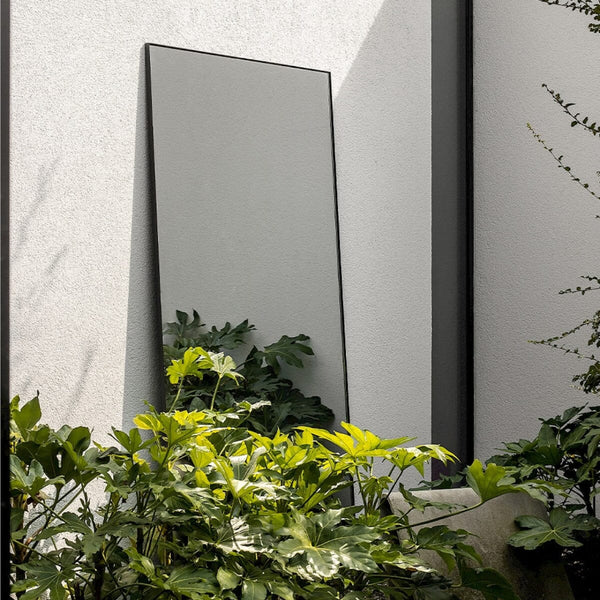 Lucka Dark Outdoor Mirror | Clear Weatherproof Mirror Deknudt Mirrors 