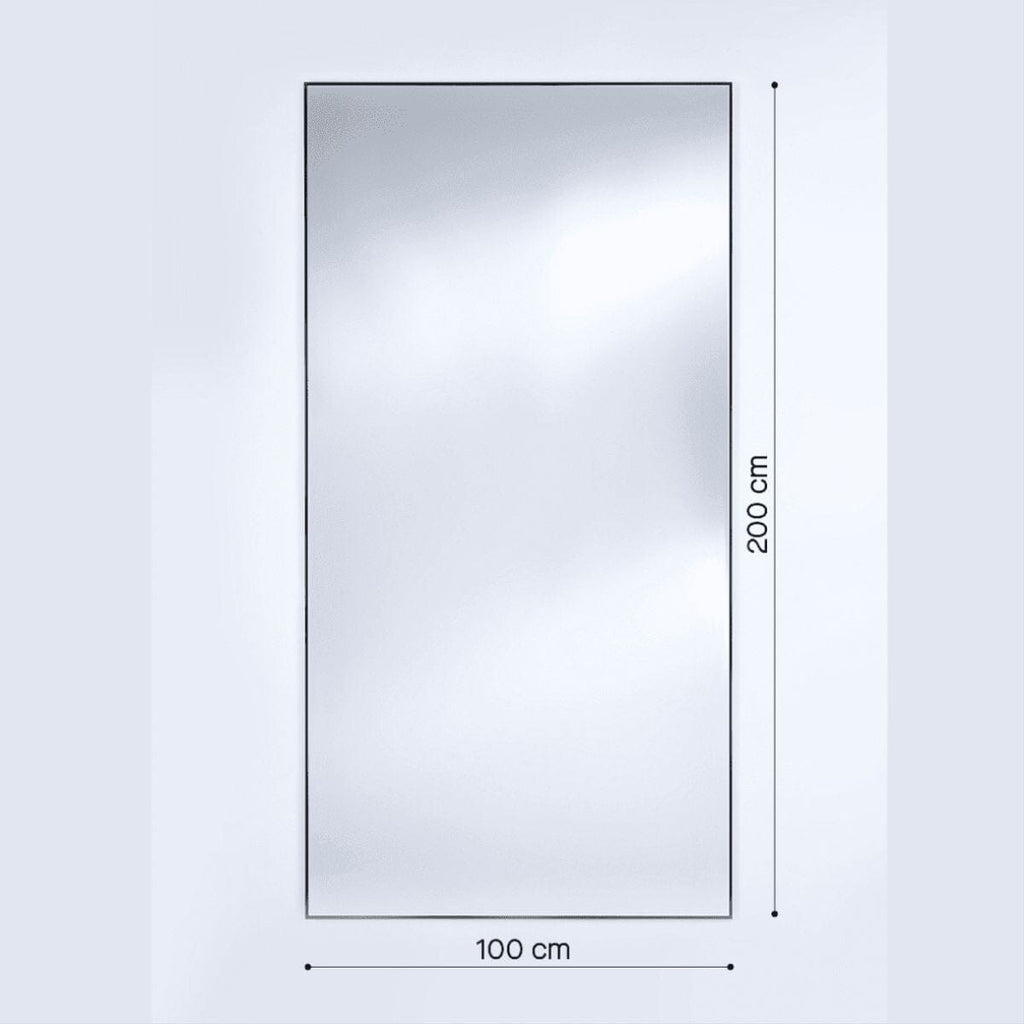 Lucka Dark Tint Black Mirror | Rectangular Design Mirror Deknudt Mirrors 