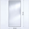 Lucka Dark Tint Black Mirror | Rectangular Design Mirror Deknudt Mirrors 