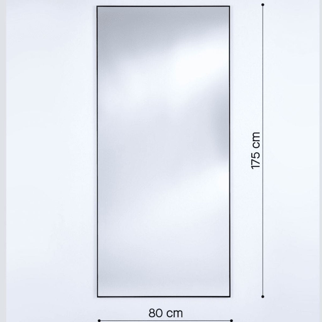 Lucka Dark Tint Black Mirror | Rectangular Design Mirror Deknudt Mirrors 