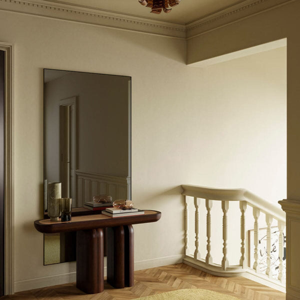 Lucka Dark Tint Black Mirror | Rectangular Design Mirror Deknudt Mirrors 