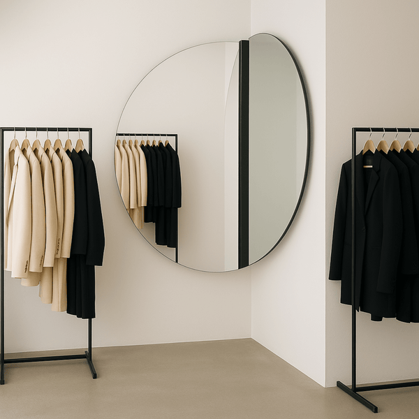 Luna Black Corner L Mirror Mirror Deknudt Mirrors 