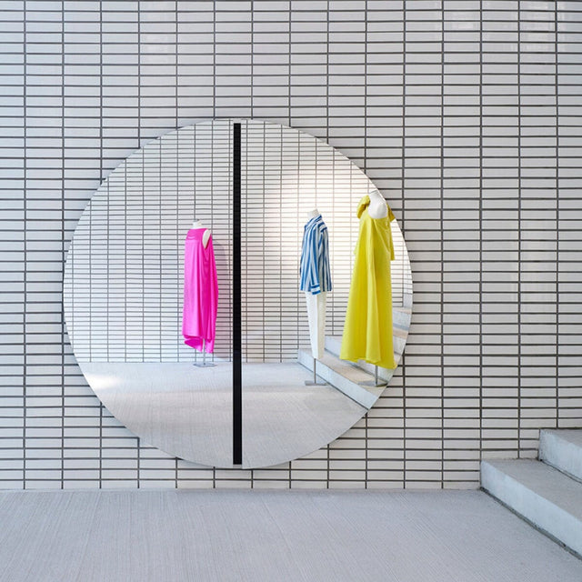 Luna Black Round L Mirror Mirror Deknudt Mirrors 