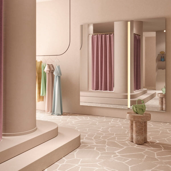 Luna Light rectangular mirror, 200cm with integrated LED lighting, Belgian-made by Deknudt Mirrors