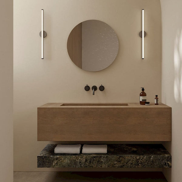 Matin wellness room mirror, Belgian designer wall mirror handcrafted by Deknudt Mirrors