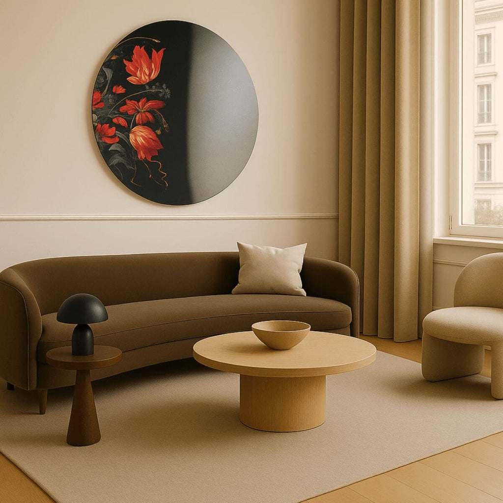Museo Mirror | 100cm Floral Artistic Design Mirror Deknudt Mirrors 
