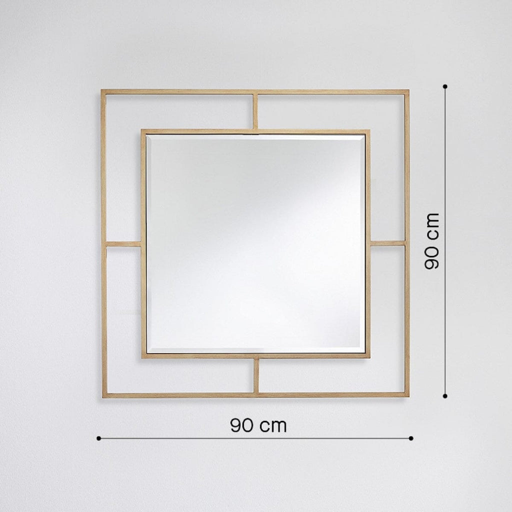 Nico Bronze Square Mirror Mirror Deknudt Mirrors 